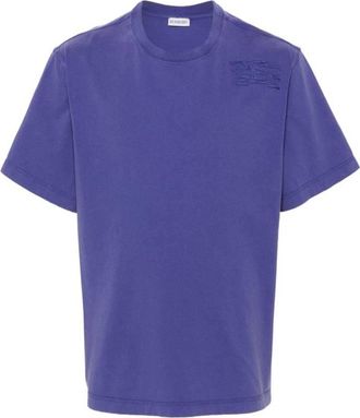 Burberry Signature Equestrian Knight Emblem Cotton T Shirt, Size Medium