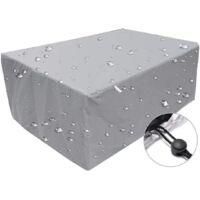 OEM Funda Para Muebles De Exterior, Impermeable, Resistente Al Viento Y A Los Rayos Uv, Lona Rectangular Protectora De Tejido Oxford 210d, Color Plata, Gr