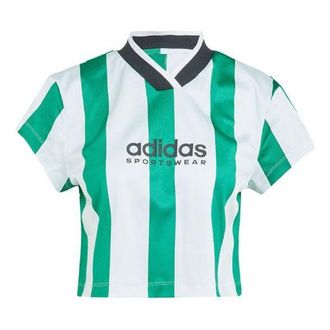 adidas (WMNS) adidas Tiro Colorblock Crop Green White IM4997