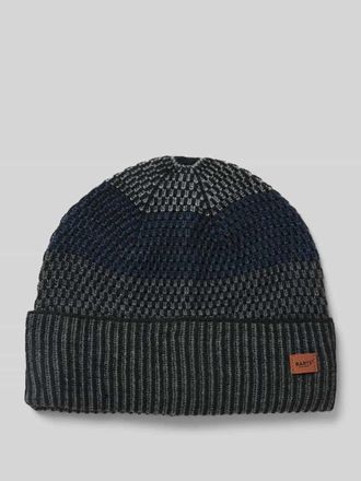 Barts Beanie mit Label-Badge Modell MIGUEN in Black, Gr&ouml;&szlig;e 1