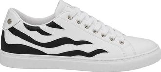 Roberto Cavalli Low-Top Sneakers with Tiger Stripe Detail, Brand Size 39 ( US Size 6 )