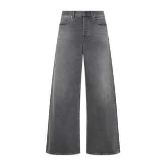 Golden Goose Grey Wide Leg Cotton Jeans