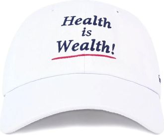 Sporty & Rich Honkbalpet met borduurwerk - Wit