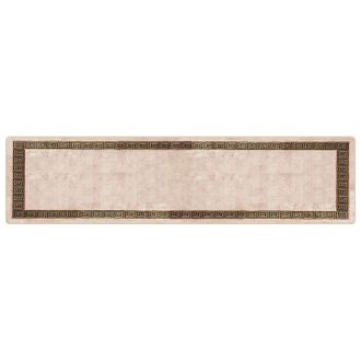 vidaXL Pasillo De Alfombra Marsa Negro 100 X 400 Cm Poli&eacute;ster Y Pvc Vidaxl