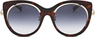 Escada Ladies Brown Round Sunglasses SESA58F-4