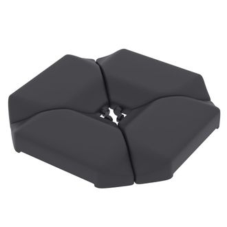 OUTSUNNY Base para sombrilla 100x100x9 cm negro