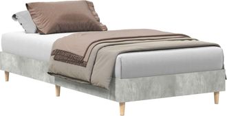 vidaXL Estructura De Cama Gris Hormig&oacute;n 80 X 200 Cm Vidaxl