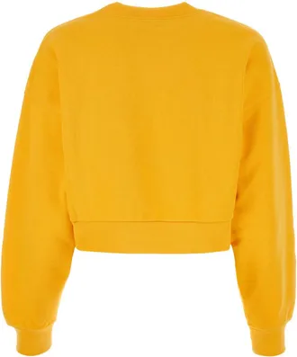 Gucci Womens Yellow Cotton Sweatshirt - Orange - Size X-Small