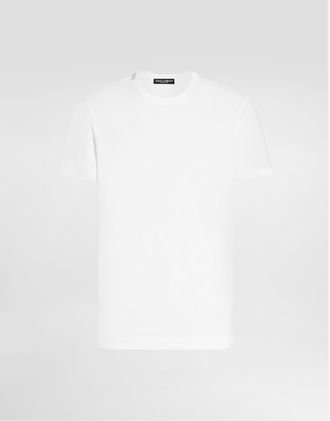 Dolce & Gabbana T-shirt M/corta Giro - Man T-shirts And Polos White Cotton 42