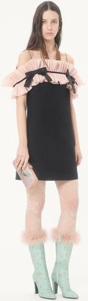 Valentino Garavani Minaudiere Valentino Garavani Carry Secrets con strass motivo Le Chat De La Maison Donna ROSA UNI