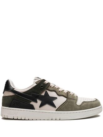 A Bathing Ape Sk8 Sta 4 M1 Olive Darb sneakers - unisex - Grained Leather/Suede/Rubber/Fabric - 9.5 - Green