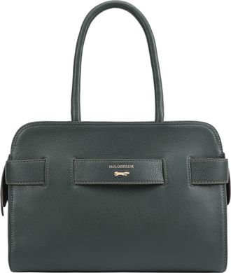 Paul Costelloe Womens Colima Leather Shoulder Bag - Green - One Size