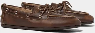 Scarosso Avery Boat Shoes in Chocolate Brown - Calf at Nordstrom, Size 38.5