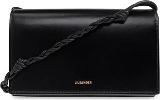 Jil Sander Wallets & Cardholders, female, Black, Size: ONE SIZE Tangle Wallet with Strap