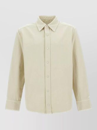 A.P.C. nylon silk shirt long sleeves buttoned cuffs