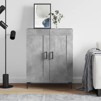 vidaXL Vidaxl - Aparador De Madera De Ingenier&iacute;a Gris Hormig&oacute;n 69,5x34x90 Cm