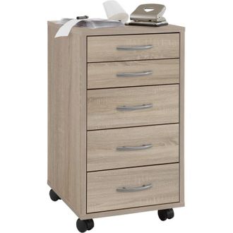 FMD 13Casa - Honor A9 - Cassettiera ufficio. Dim: 33x38x63,5 h cm. Col: Rovere. Mat: Nobilitato