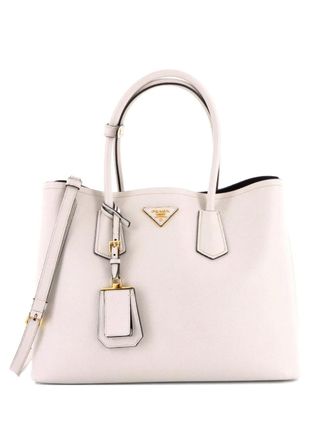 Prada Cuir Double Saffiano Leather Large tote bag - Neutrals