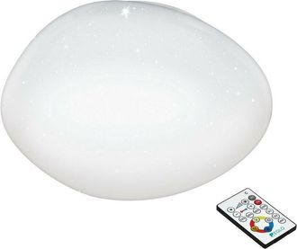 Eglo Eglo - Sileras Led Flush Ceiling Light White Remote Control Included, cct