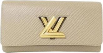 Louis Vuitton Pre-owned Wallets, female, Beige, Size: ONE SIZE Pre-owned Long wallet (bi-fold)