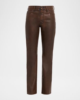 Mother The Insider Sneak Coated Jeans
