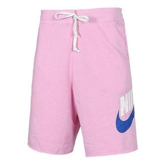 Nike Swoosh Logo Loose Breathable Running Sports Shorts Pink AR2376-629