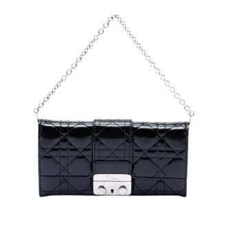 Dior Pre-owned Clutches, female, Black, Size: ONE SIZE Pre-owned Wallet on Chain