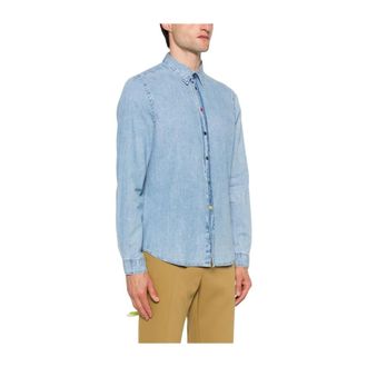 Paul Smith Heren, Overhemden, Blauw, Maat: XL Katoen
