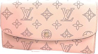 Louis Vuitton Mahina Magnolia Mahina Leather Long Wallet (Bi-Fold) (Pre-Owned)
