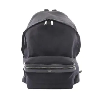 Saint Laurent Pre-owned Backpacks, male, Black, Size: ONE SIZE Pre-owned Canvas Backpack