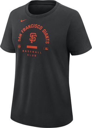 Nike San Francisco Giants Authentic Collection Early Work Nike Womens Dri-FIT MLB T-Shirt in Black | 03N800AGIA-HXK