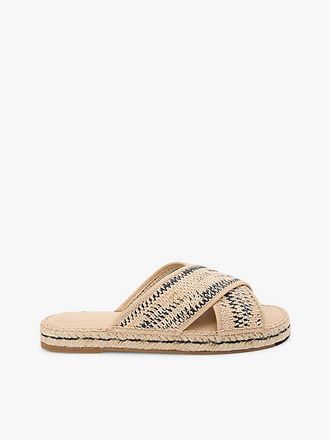 Tommy Hilfiger Raffia TH Monogram Espadrille Mules