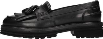 Jerold Wilton Platte schoenen - Dames - Loafers - Zwart - 41 EU - Leer - Schoenen
