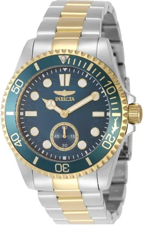 Invicta Pro Diver 49424 Herenhorloge - Quartz Uurwerk - Roestvrij Staal met Blauwe Wijzerplaat - 43 mm