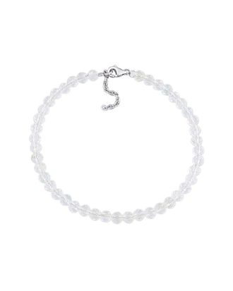 Rina Limor Silver 6.82 Ct. Tw. White Topaz Bead Bracelet