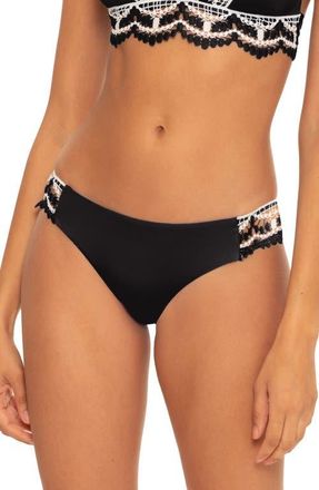 BECCA by Rebecca Virtue Delilah Bikini Bottoms in Black at Nordstrom, Size Large
