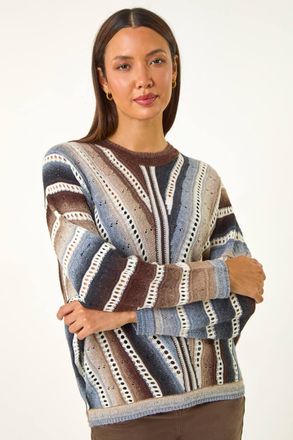 Roman Chevron Stitch Detail Jumper