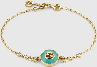 Gucci Interlocking 18k Chain Bracelet, Yellow Gold, Yellow Gold
