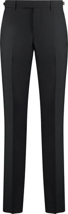 Versace Mens Virgin Wool Trousers - Black - Size EU 50 (Mens)