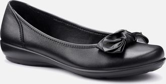 Hotter Womens Jewel Womens Wide Ballet Pumps - Black - Size: 4.5