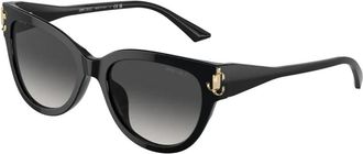Jimmy Choo London Phantos Stijl Zonnebril - Dames - Zonnebrillen - Zwart - 54 MM - Accessoires