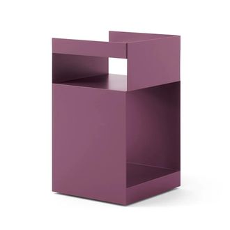 &tradition Rotate Beistelltisch SC73, 59 x 35 cm, Stahl, dark plum