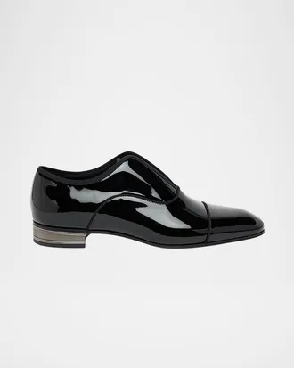 Christian Louboutin Men & apos;s Alphamale Galvin Patent Leather Cap-Toe Loafers