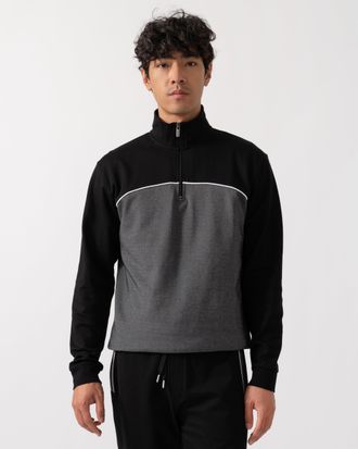 Boss Orange by Hugo Boss 50545583 Loungewear Trainingspak 1/4 Zip Jacket 1/4 Zip Trainingspak in Zwart