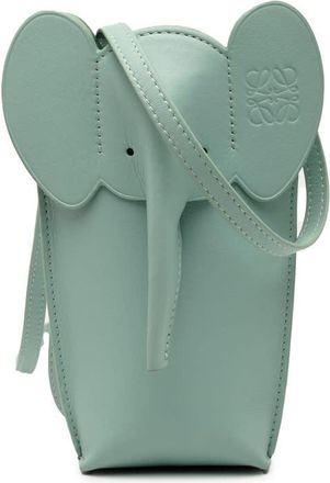 Loewe Pre-owned Loewe Leather Elephant Pocket Crossbody Ladies 652236