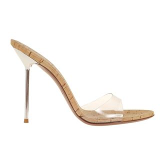 PARIS TEXAS Heeled Mules, female, Beige, Size: 10 US Lidia Mule