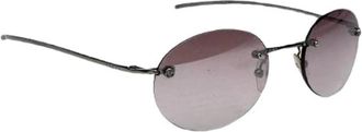 Gucci Pre-owned Vintage Metalen Zonnebril - Dames - Vintage Accessoires - Paars - ONE Size - Vintage