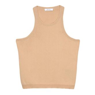 Max Mara Dames, Tops, Beige, Maat: XL Katoen