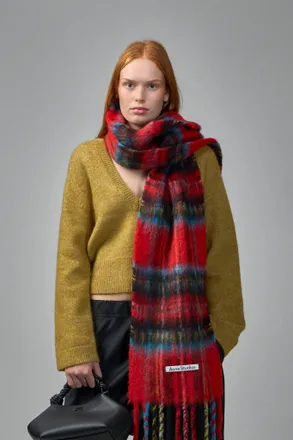 Ganni Brushed Mohair Mix Deep V-Neck