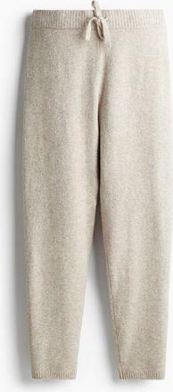H&M Joggers aus Feinstrick - Hellbeigemeliert